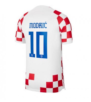 Croatia Luka Modric #10 Replica Home Stadium Shirt World Cup 2022 Short Sleeve